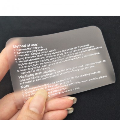 Low price screen printing transparent TPU care label sewing on clothing